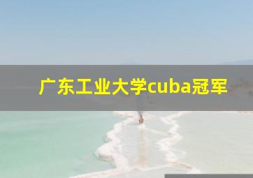 广东工业大学cuba冠军