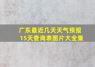 广东最近几天天气预报15天查询表图片大全集