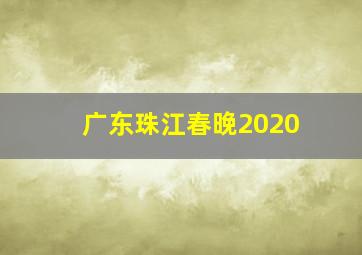 广东珠江春晚2020