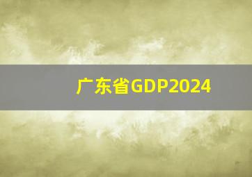 广东省GDP2024