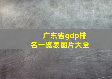 广东省gdp排名一览表图片大全