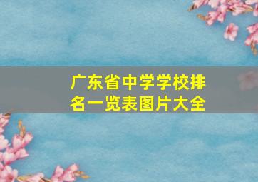 广东省中学学校排名一览表图片大全