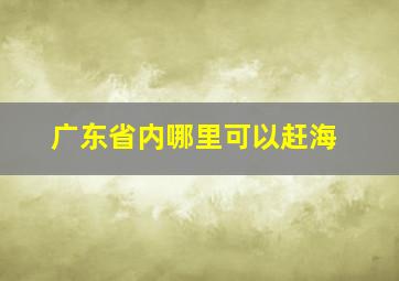 广东省内哪里可以赶海