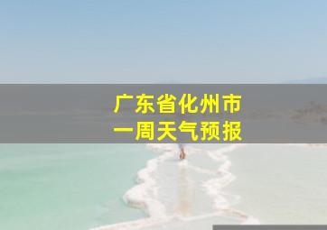 广东省化州市一周天气预报