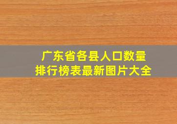 广东省各县人口数量排行榜表最新图片大全