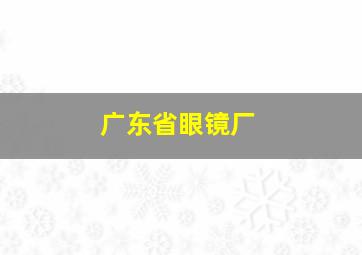 广东省眼镜厂