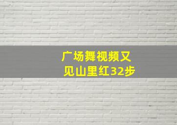 广场舞视频又见山里红32步