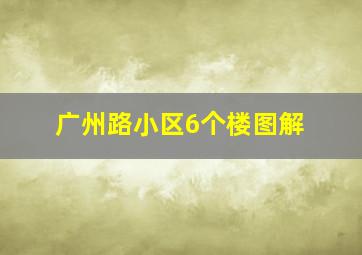 广州路小区6个楼图解