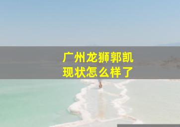 广州龙狮郭凯现状怎么样了