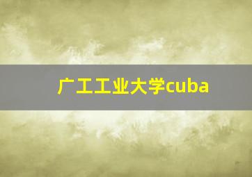 广工工业大学cuba