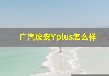 广汽埃安Yplus怎么样