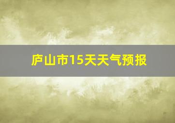 庐山市15天天气预报