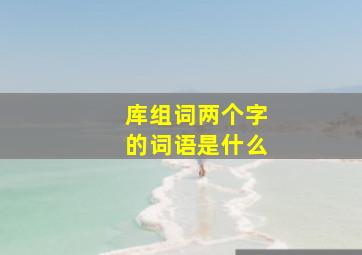 库组词两个字的词语是什么