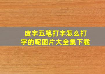 废字五笔打字怎么打字的呢图片大全集下载