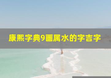 康熙字典9画属水的字吉字