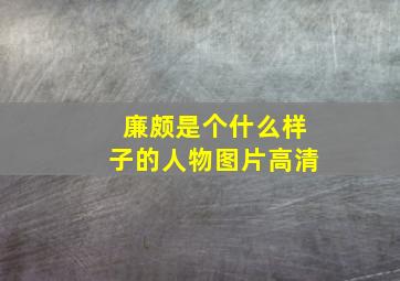 廉颇是个什么样子的人物图片高清