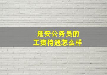 延安公务员的工资待遇怎么样