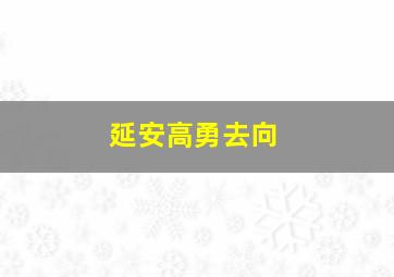 延安高勇去向