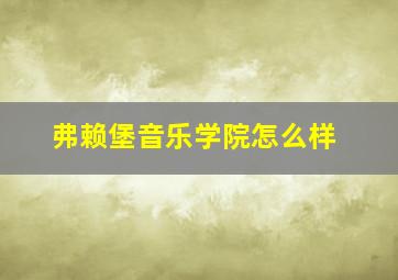 弗赖堡音乐学院怎么样