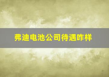 弗迪电池公司待遇咋样