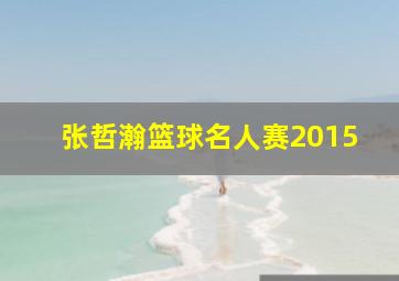 张哲瀚篮球名人赛2015