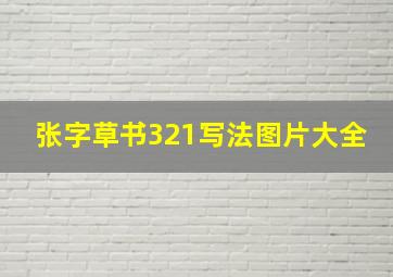 张字草书321写法图片大全