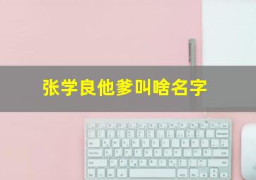 张学良他爹叫啥名字