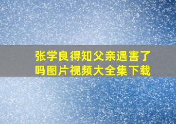 张学良得知父亲遇害了吗图片视频大全集下载