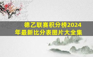 德乙联赛积分榜2024年最新比分表图片大全集