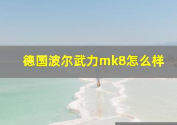 德国波尔武力mk8怎么样