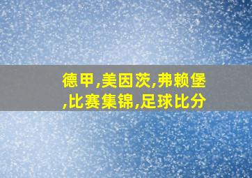 德甲,美因茨,弗赖堡,比赛集锦,足球比分