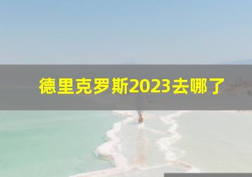 德里克罗斯2023去哪了