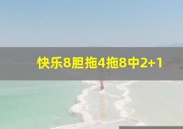 快乐8胆拖4拖8中2+1