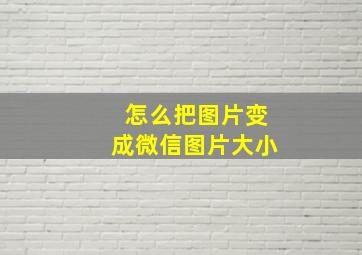 怎么把图片变成微信图片大小