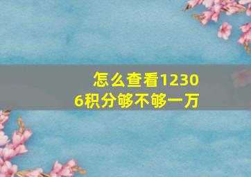 怎么查看12306积分够不够一万