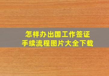 怎样办出国工作签证手续流程图片大全下载