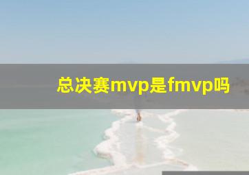 总决赛mvp是fmvp吗