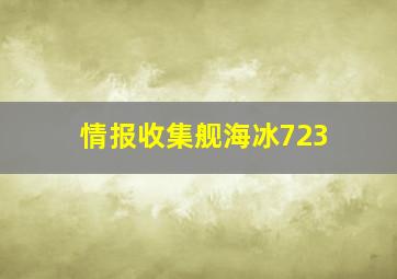 情报收集舰海冰723