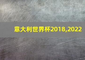 意大利世界杯2018,2022