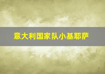 意大利国家队小基耶萨