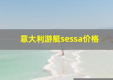 意大利游艇sessa价格