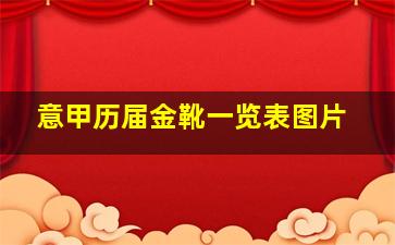 意甲历届金靴一览表图片