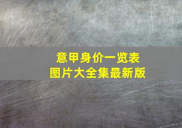 意甲身价一览表图片大全集最新版