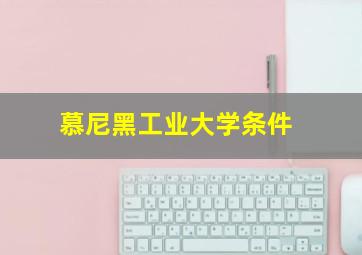 慕尼黑工业大学条件