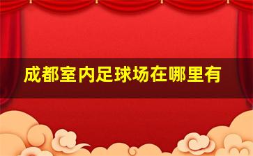 成都室内足球场在哪里有