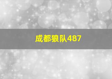 成都狼队487