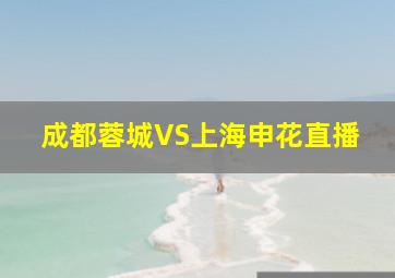 成都蓉城VS上海申花直播