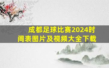 成都足球比赛2024时间表图片及视频大全下载