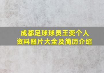 成都足球球员王奕个人资料图片大全及简历介绍