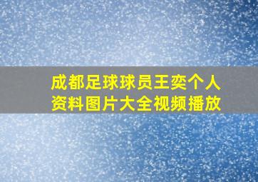 成都足球球员王奕个人资料图片大全视频播放